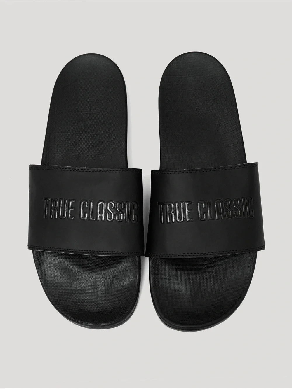 Men's True Classic Black Slide Sandals (NIB)